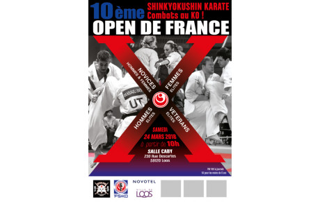 Xème OPEN DE FRANCE SHINKYOKUSHINKAI SAMEDI 24 MARS 2018