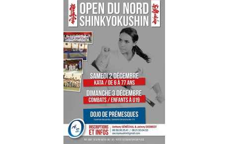 OPEN DU NORD WE DES 02 et 03 DEC 17