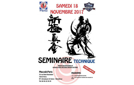 SEMINAIRE TECHNIQUE 18 NOV 17